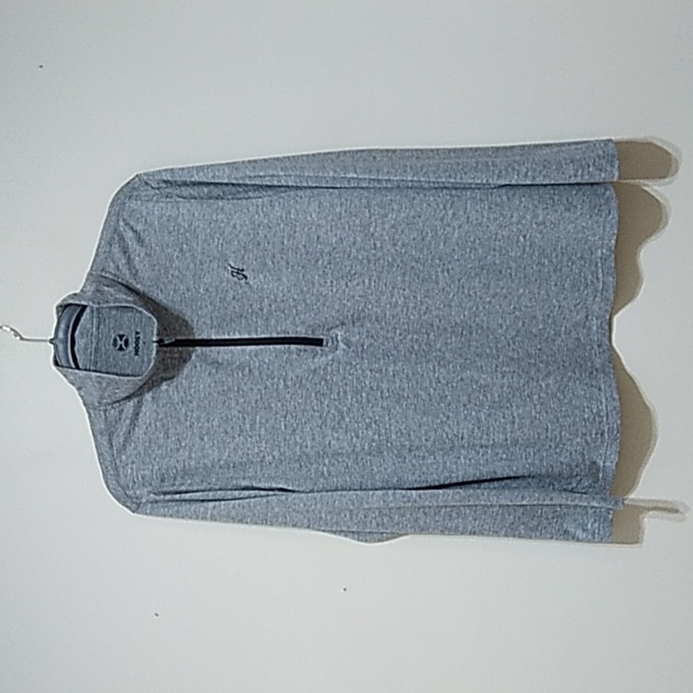Hooey Men's Gray Quarter Zip  Pullover